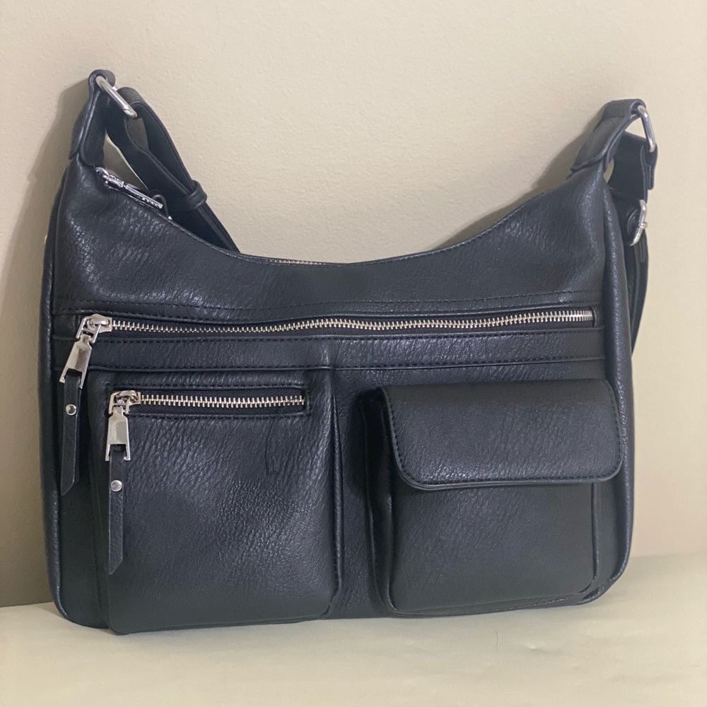 Concealed carry black purse
